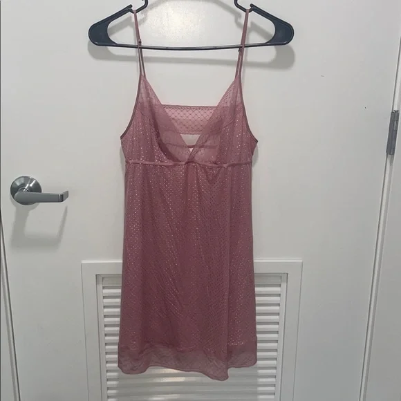 Victoria’s Secret Pink slip dress with gold polka dots size small - Picture 4 of 5